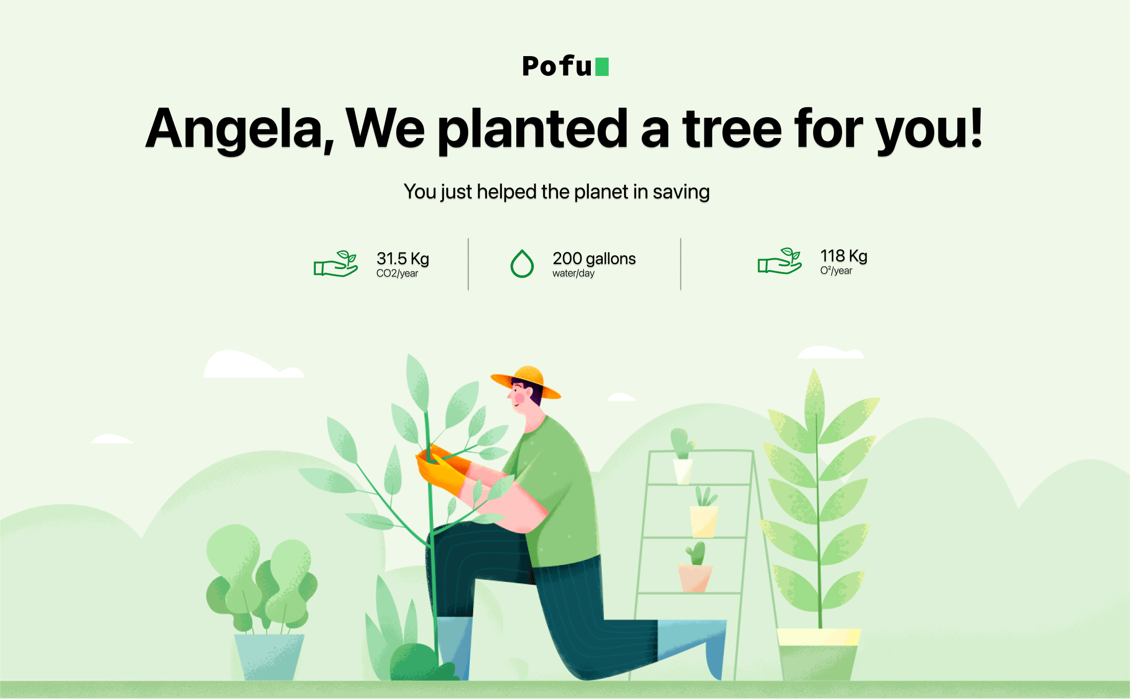 Plant a new tree - POFU